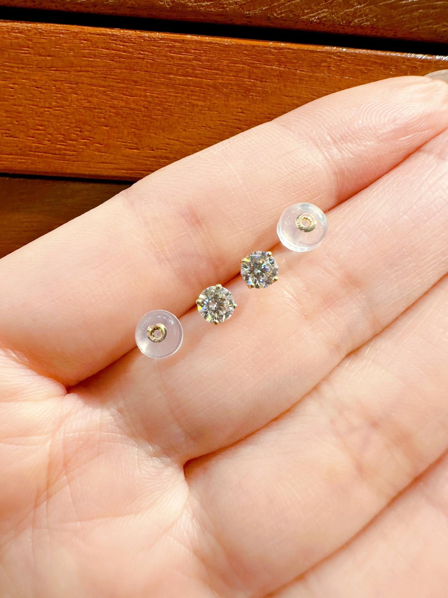 moissanite stud earrings