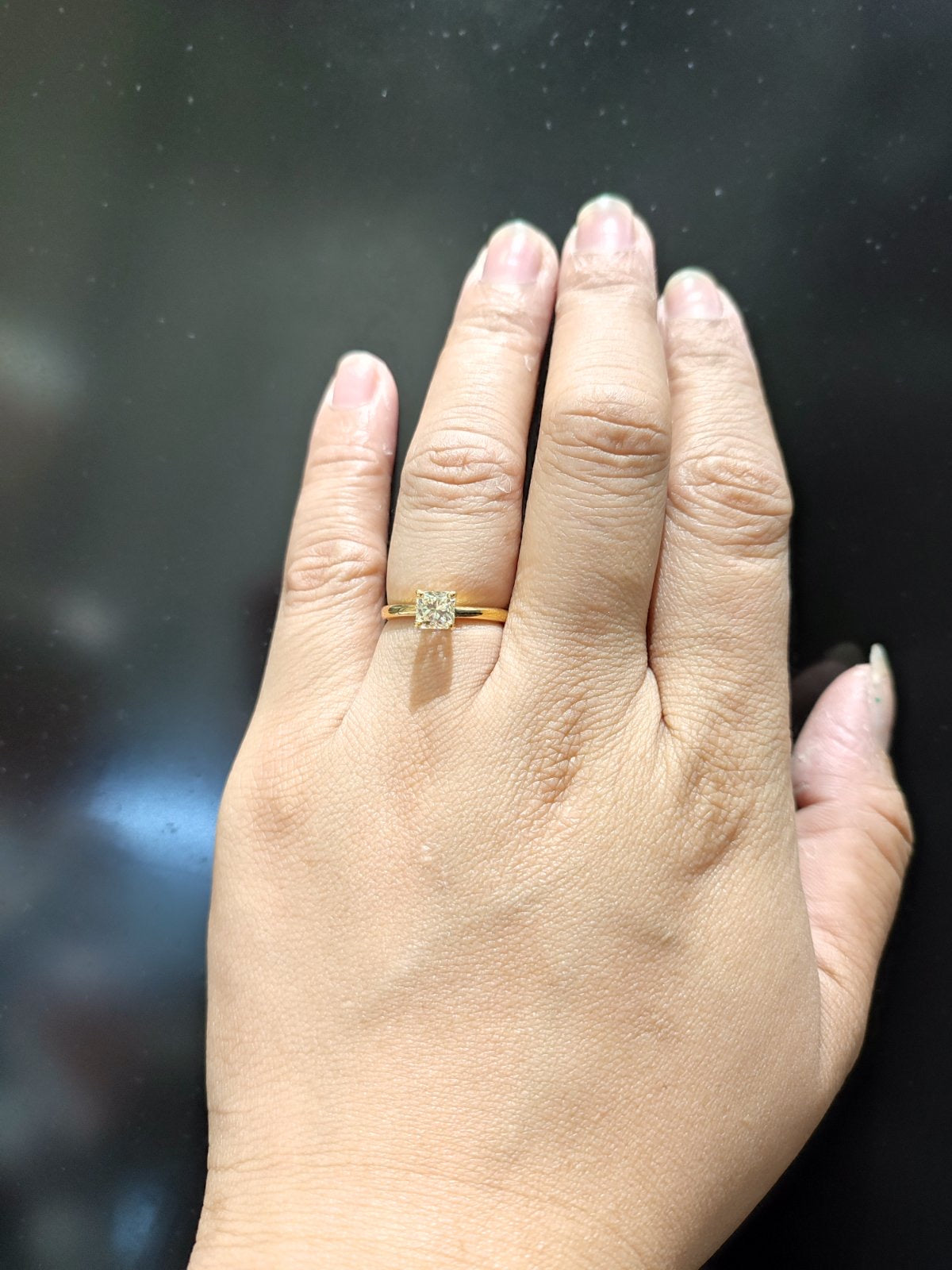 1.0ct Princess Diamond Engagement Ring