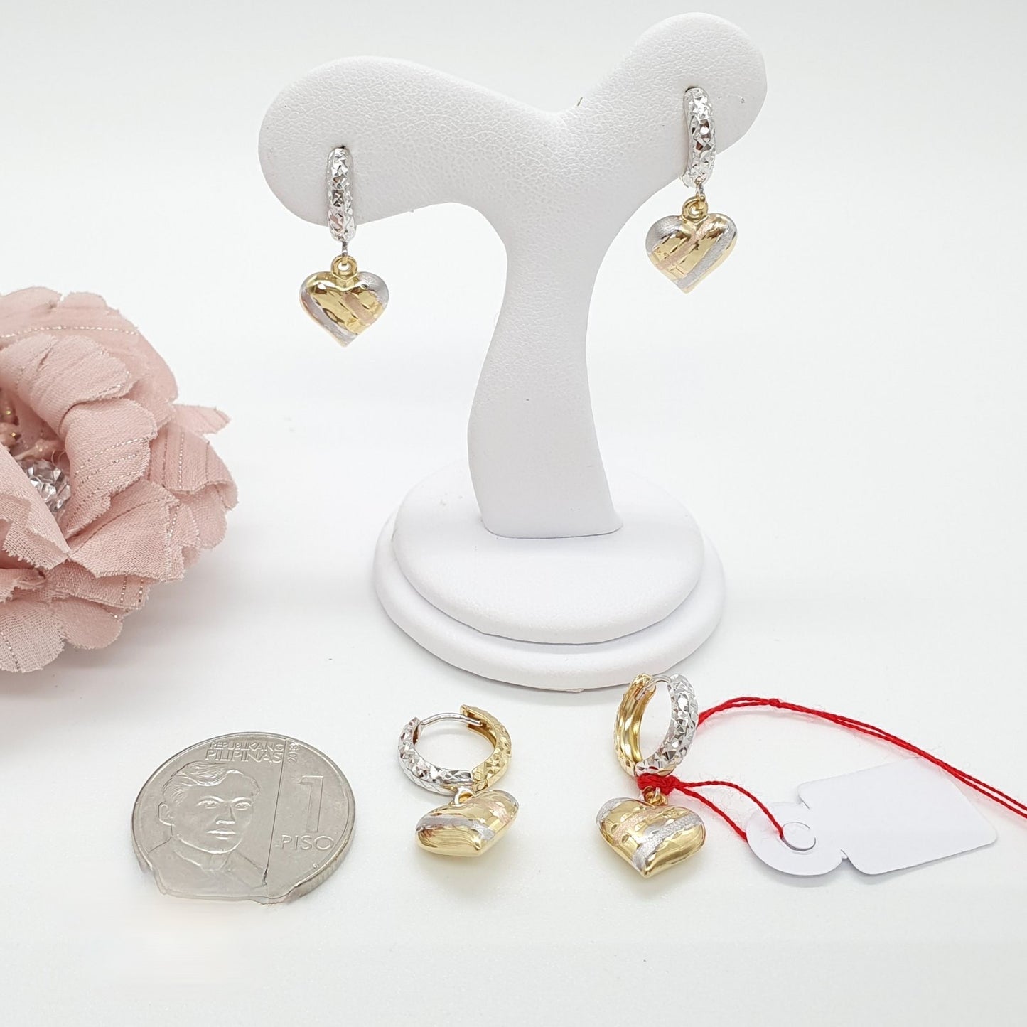 dangling heart earrings ph