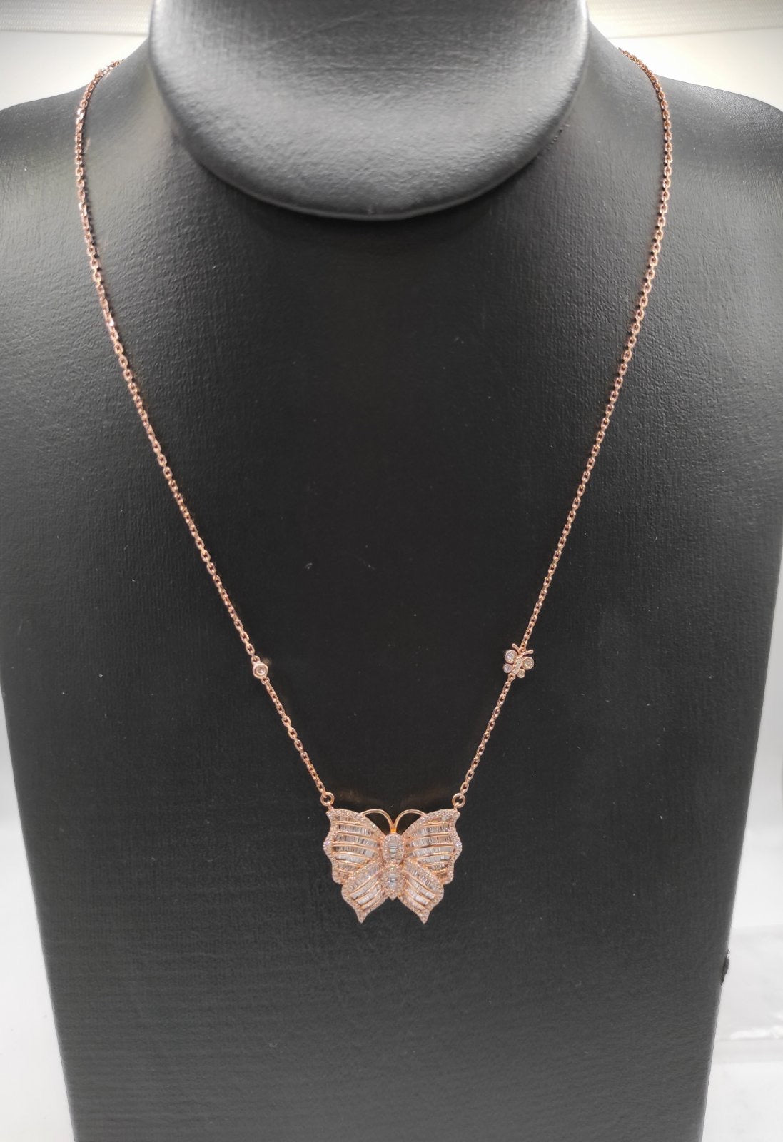 1.0ct Diamond Butterfly Necklace