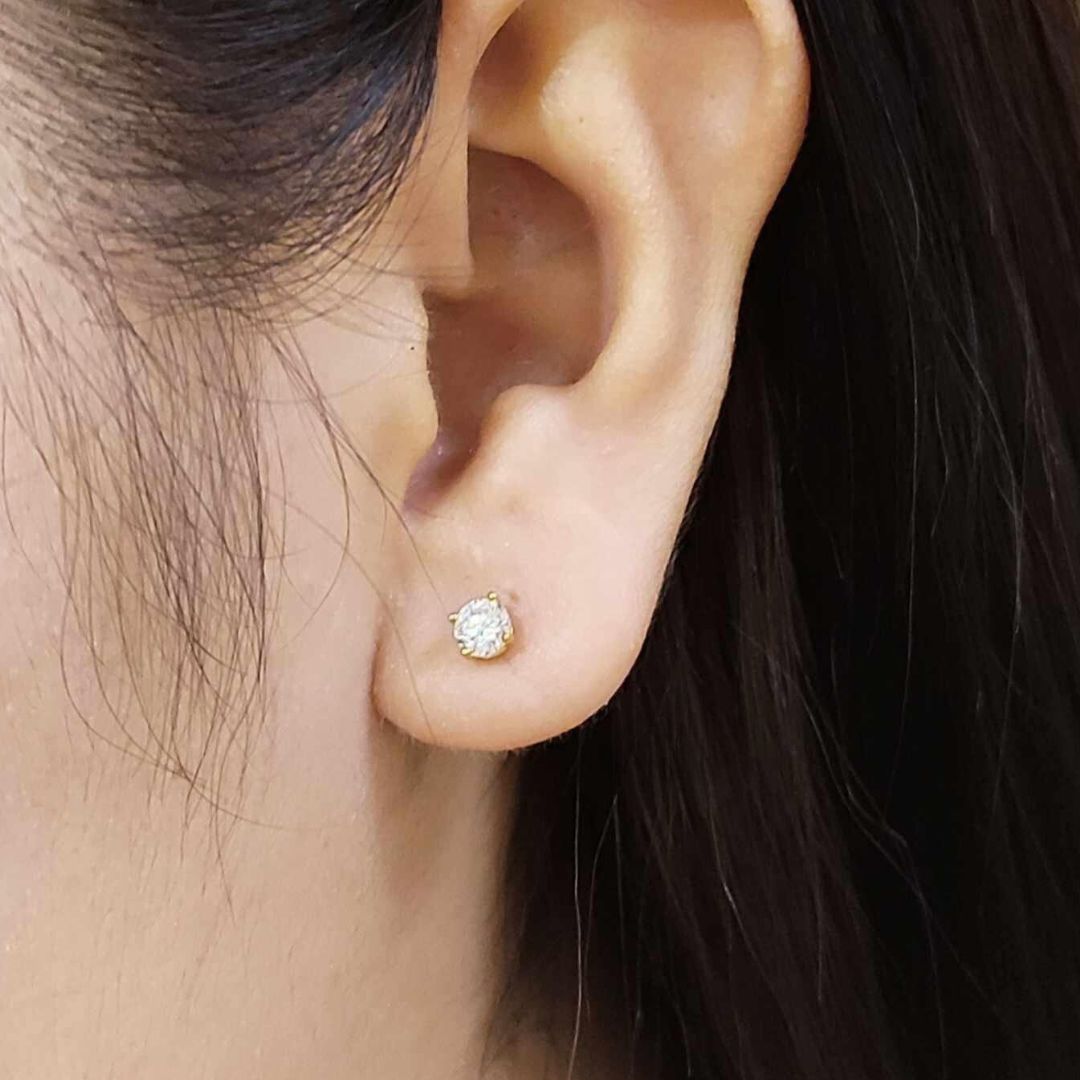 18K Gold Stud Earrings – ZNZ Jewelry Affordagold