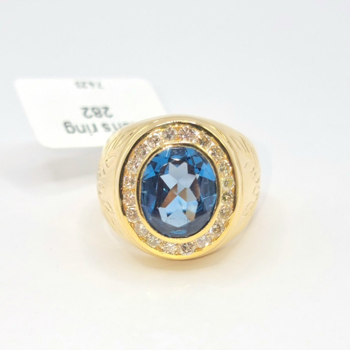 mens ring gold diamond