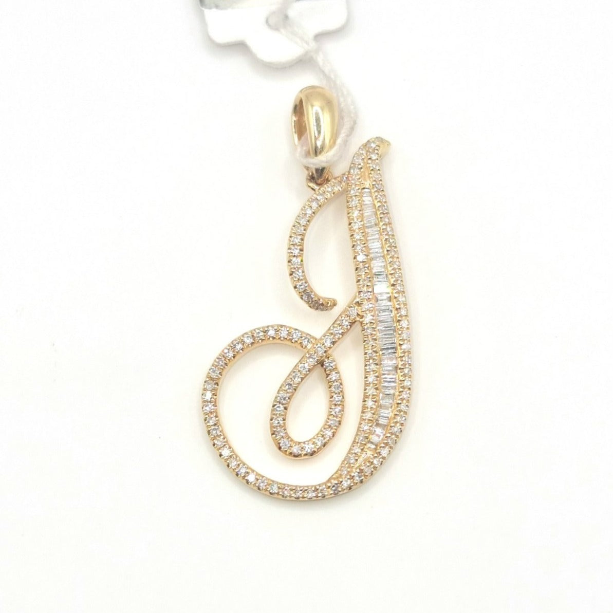 letter diamond pendant