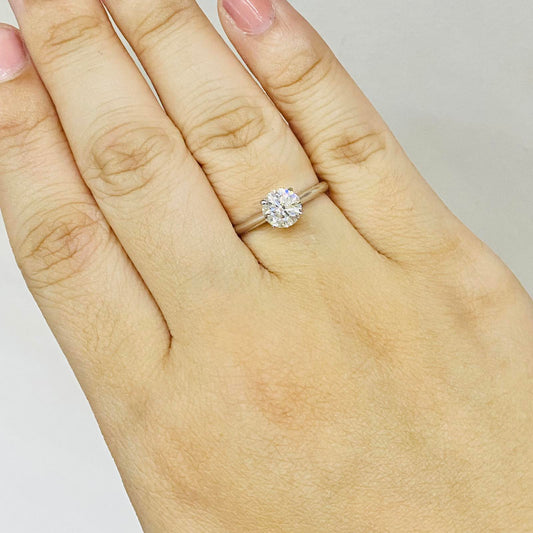 1.0ct GIA Diamond 14K White Gold Engagement Ring