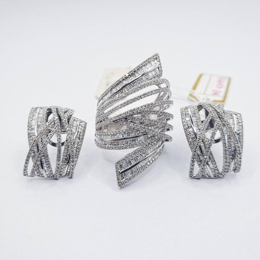 3.6ctw Diamond Jewelry Set 14K Gold