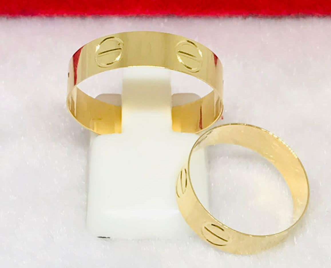 Cartr Flat 18K Gold Wedding Rings