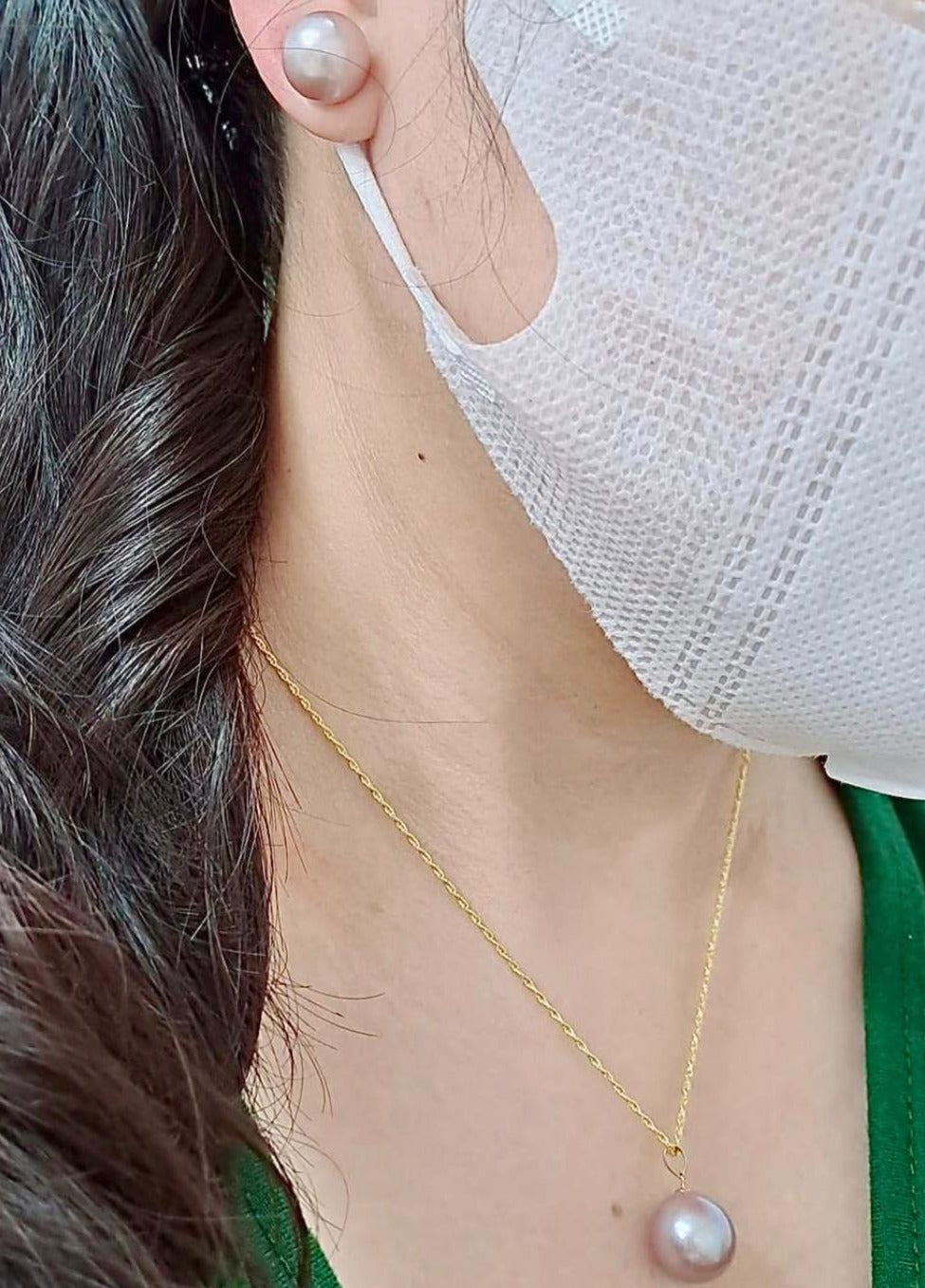 Pink South Sea Pearl Jewelry Set 18K Gold, 11-12mm – ZNZ Jewelry