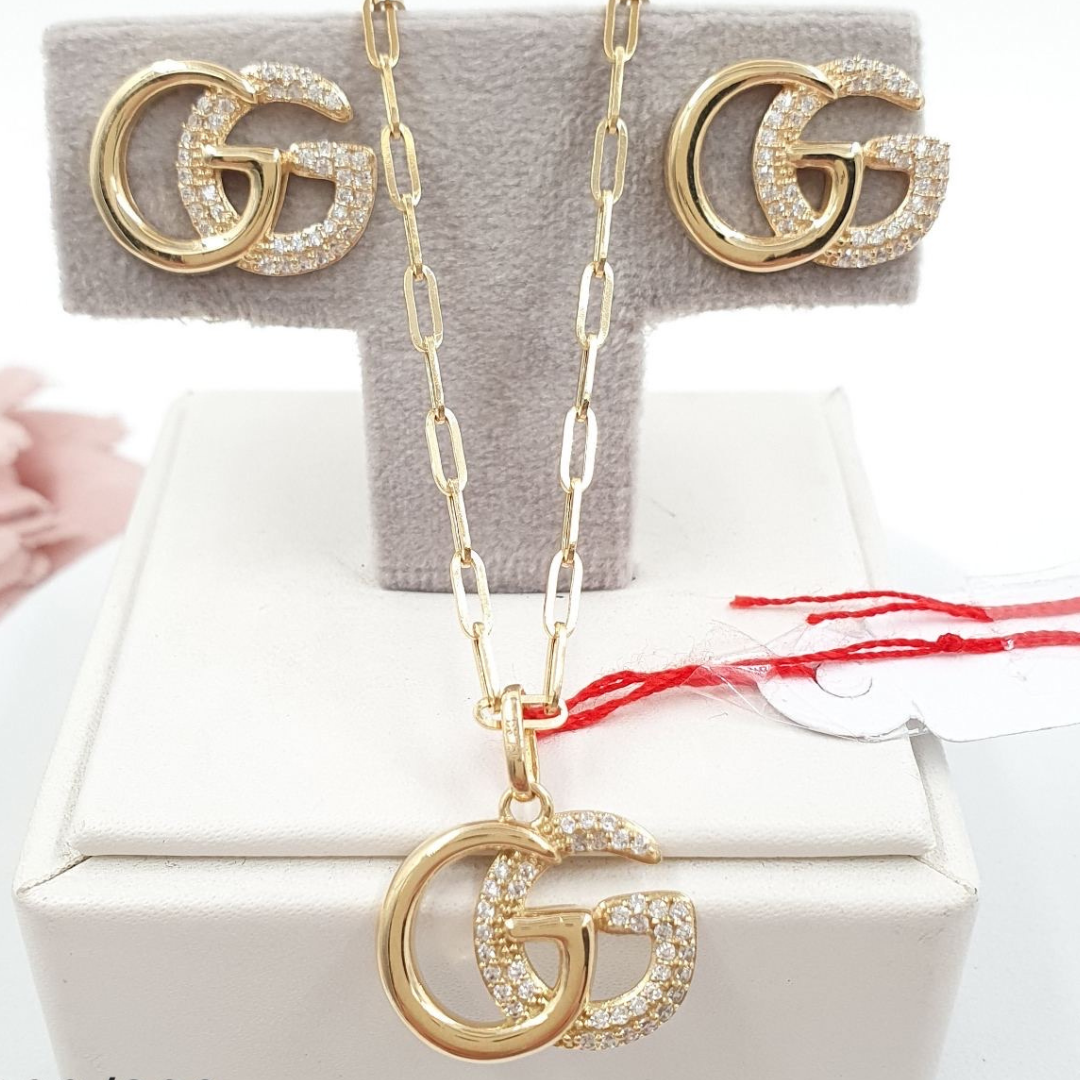 G Jewelry Set 18K Yellow Gold