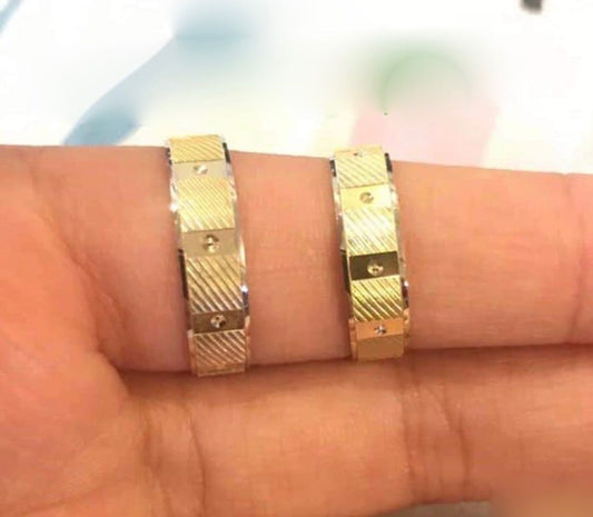 ERA 18K Gold Wedding Bands, Couple Rings - ZNZ Jewelry Philippines