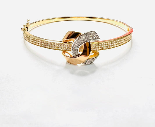 Double C Studded Bangle 18K Gold - SOLD OUT -