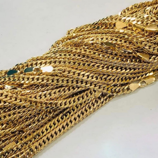 Cadena Cuban Link Necklace 18K Gold