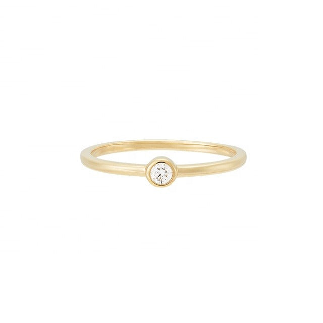 .10ct Solitaire Diamond Bezel Engagement Ring