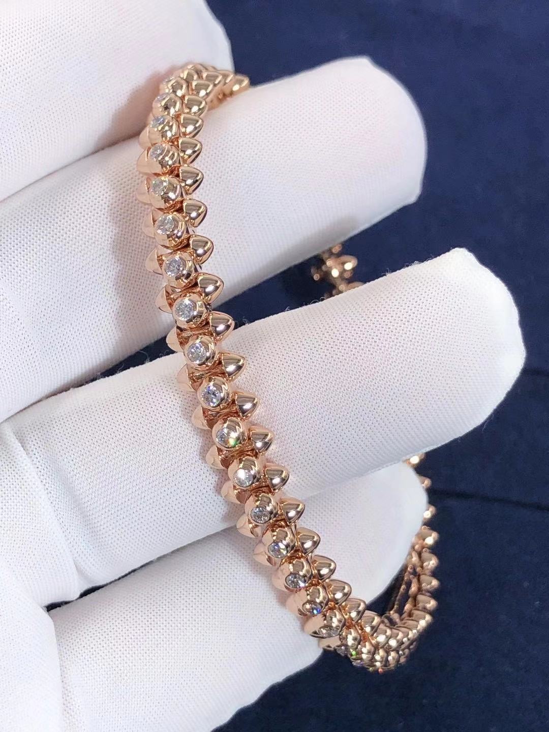 3.5CT Clash Diamond Bangle 18K Gold