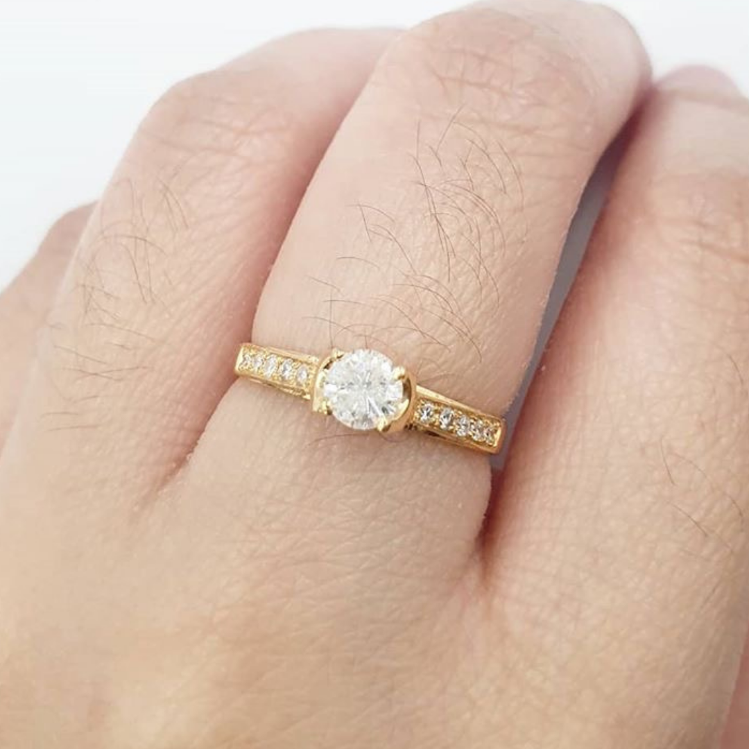 .25ct Diamond Engagement Ring, Women's Ring, Anniversary Gift, Birthday Gift, Graduation Gift, GIft to self