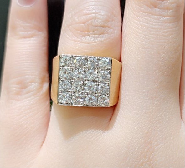 1.60ct Diamond Men's Ring 14K Gold