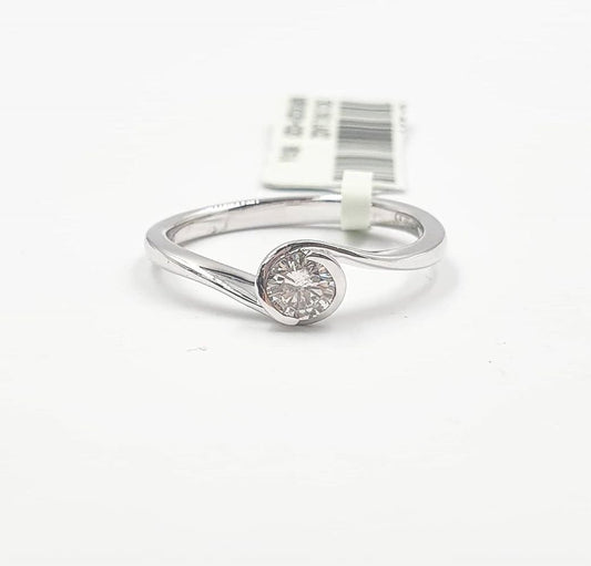 .24ct Diamond Engagement Ring Sexy Twist Band / Ladies’ Ring / Birthday Gift / Anniversary Gift / Push Present