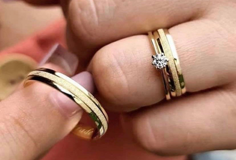 HELENE Engagement Matte-Shiny Finish with Zircon in 14K Gold Vermeil - ZNZ Jewelry Philippines