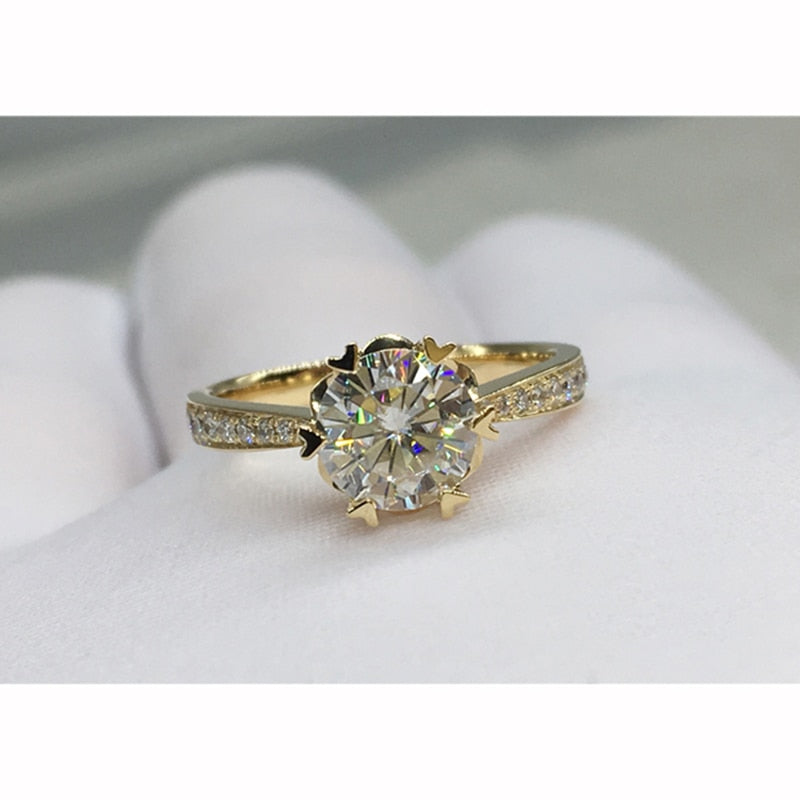 Snowflake Engagement Anniversary Ring in 14K Gold - Pre Order 3-4 weeks