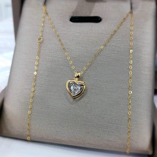 Heart Dancing Diamond Women’s Necklace 18K Gold
