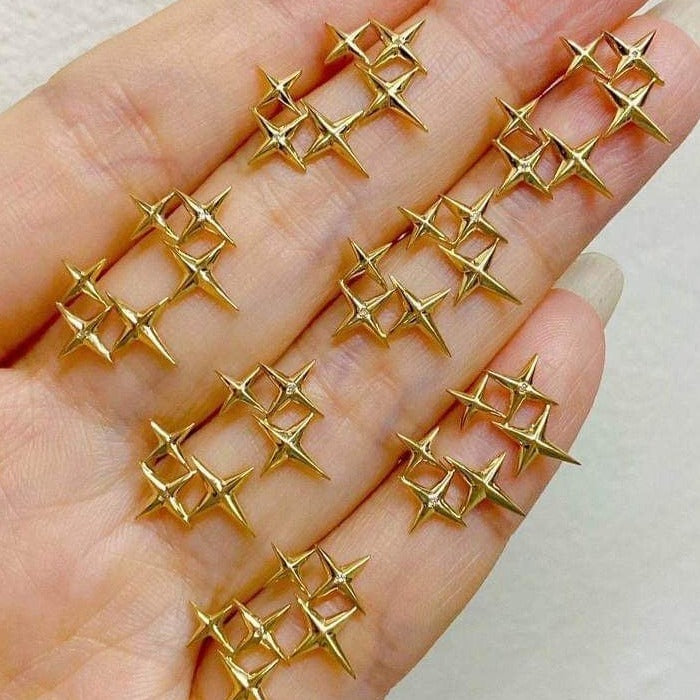 Sparkle Diamond Earrings 18K Gold