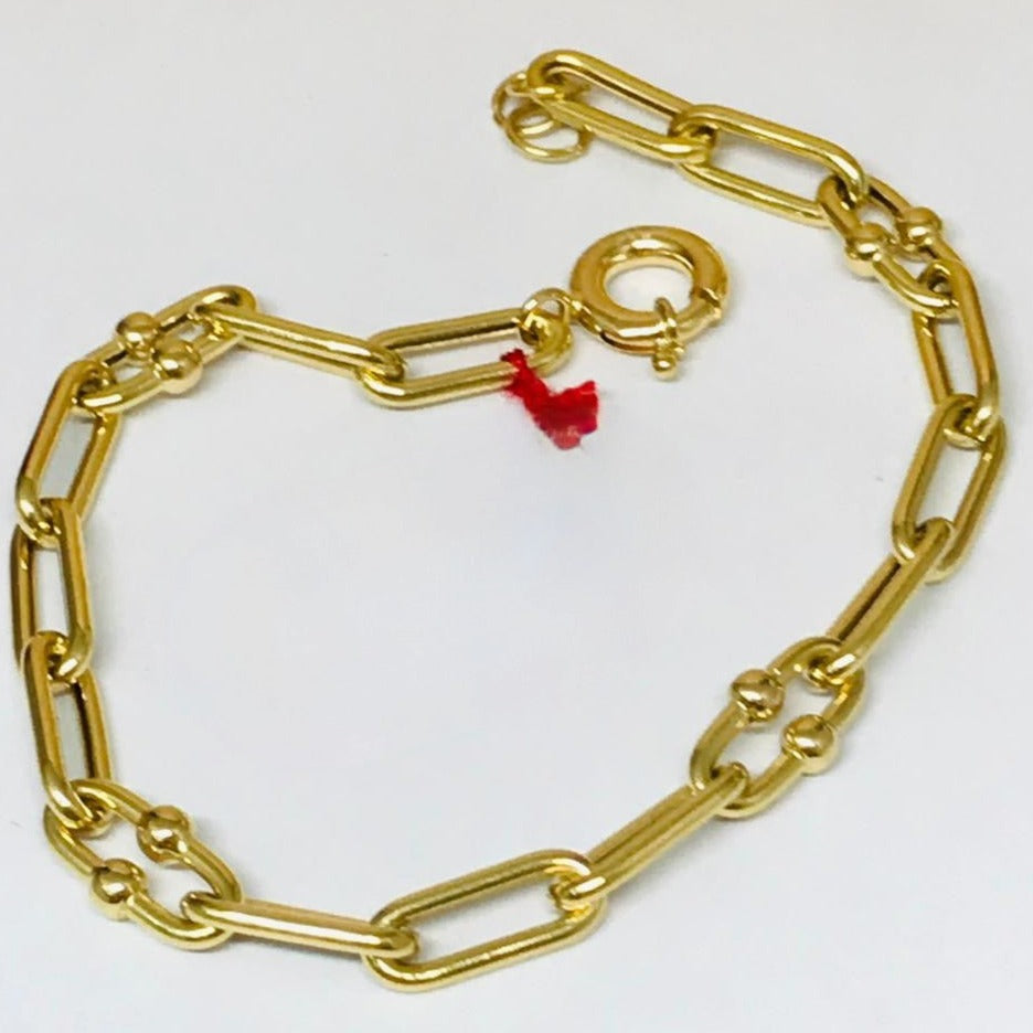 Paperclip Bracelet 18K Gold