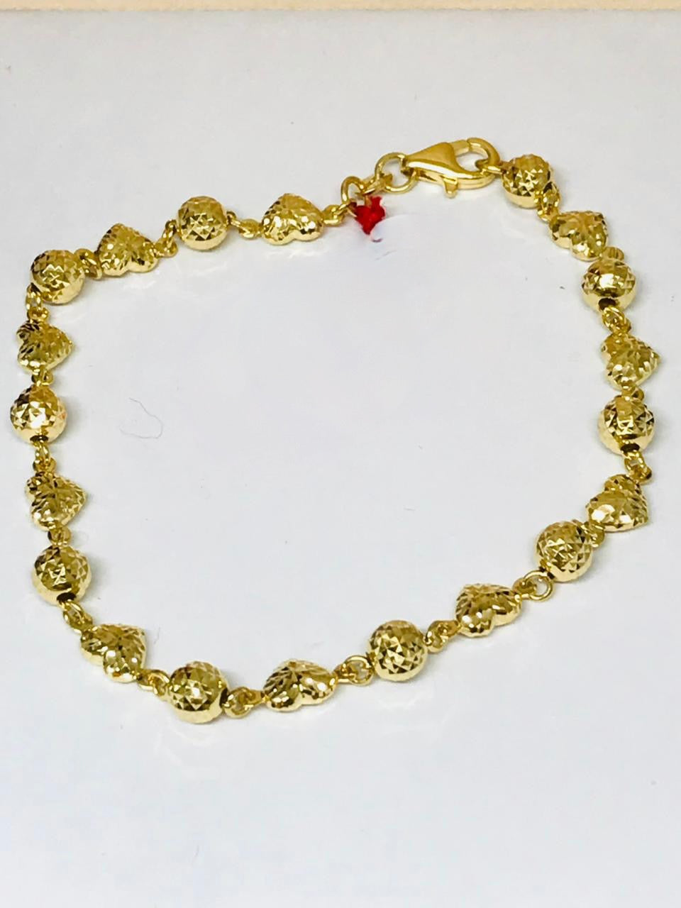 Ball Heart Alternate Bracelet 18K Gold