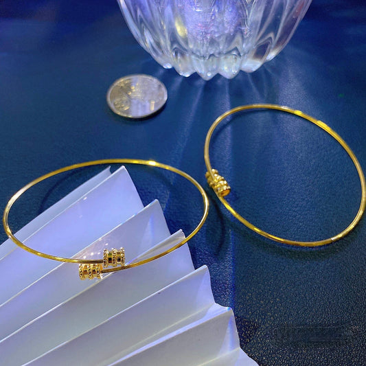 Lucky Barrel Bangle 18K Gold