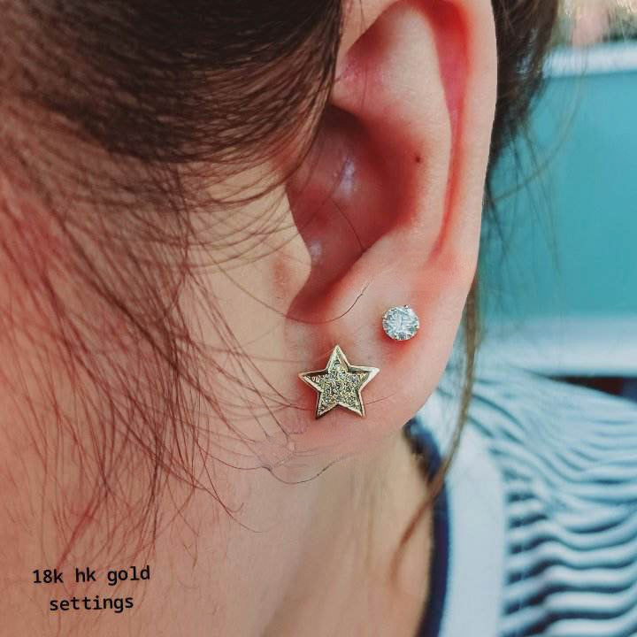 Star Diamond Earrings