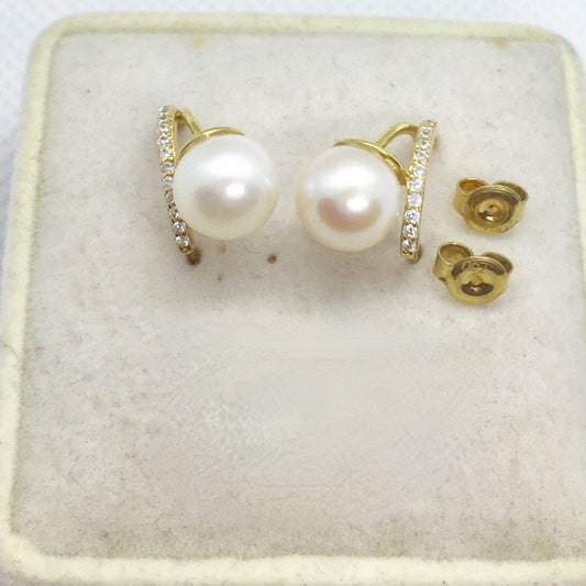 Pearl Earrings 18K Gold