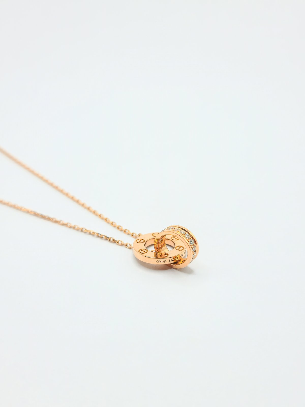 Interlock Diamond Necklace