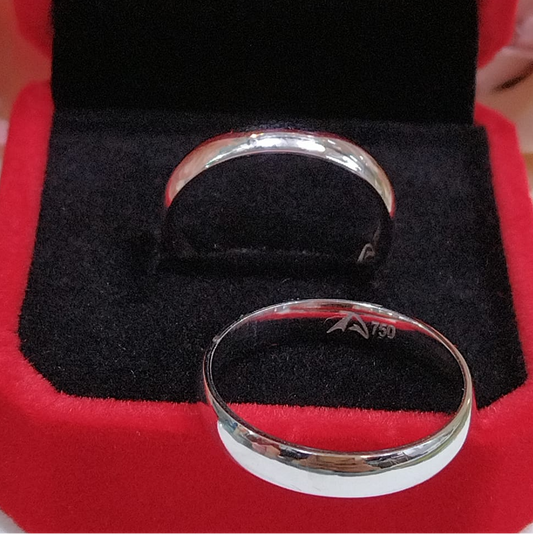 White Wedding Gold ring