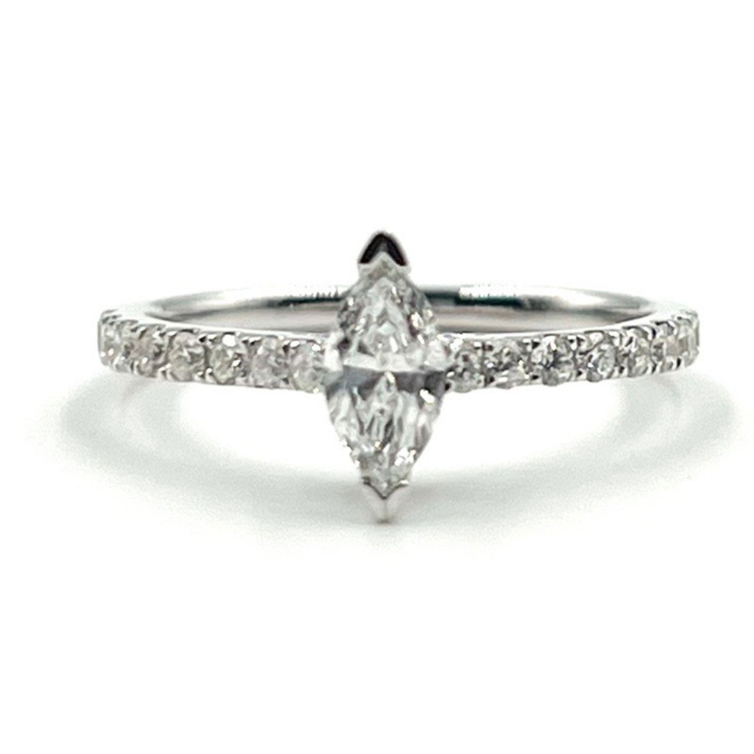 .38ctw Marquis Diamond Engagement Ring 18K White Gold