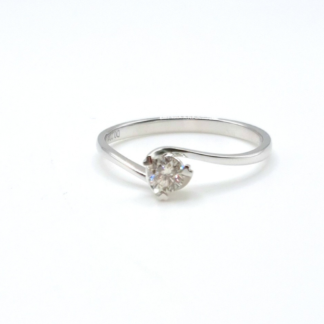 .20ct Diamond Twist Engagement Ring 18K White Gold