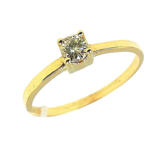 .20ct Diamond Engagement Ring 14K Yellow Gold