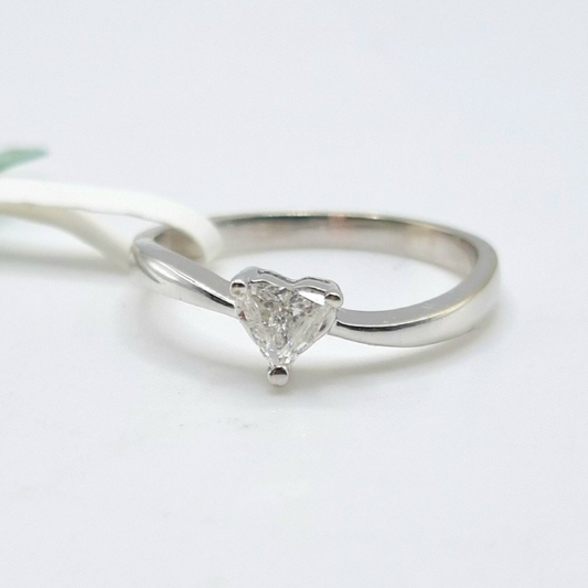 .20ctw Heart Solitaire Twist Diamond Engagement Ring