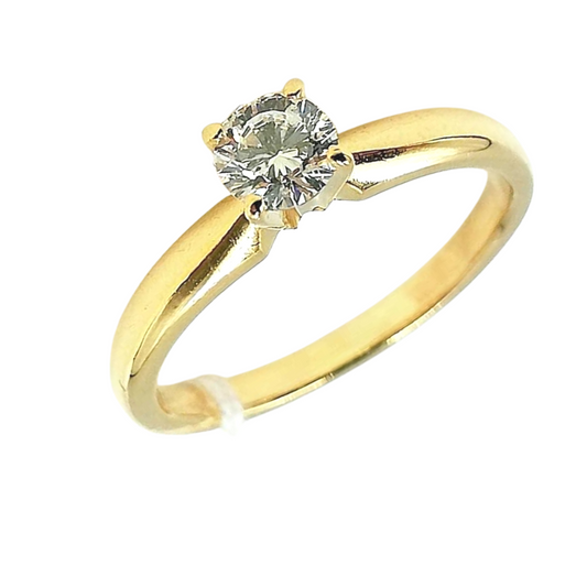 .25ct Diamond Engagement Ring 14K Yellow Gold
