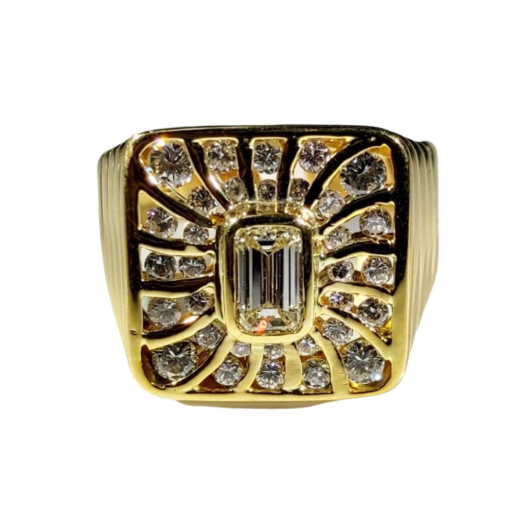 2ctw Diamond Men's Ring 18K