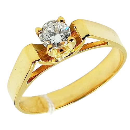 Chalice .20ct Diamond Engagement Ring/Women's Ring 14K Yellow Gold