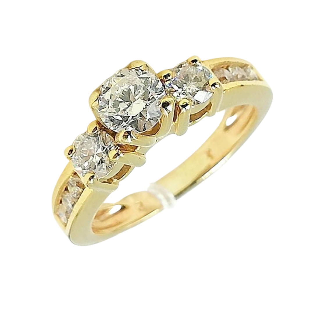 .50ct Diamond Engagement Ring 14K Yellow Gold