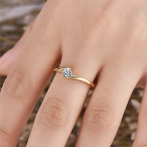 Tessa 9K Gold Engagement Ring