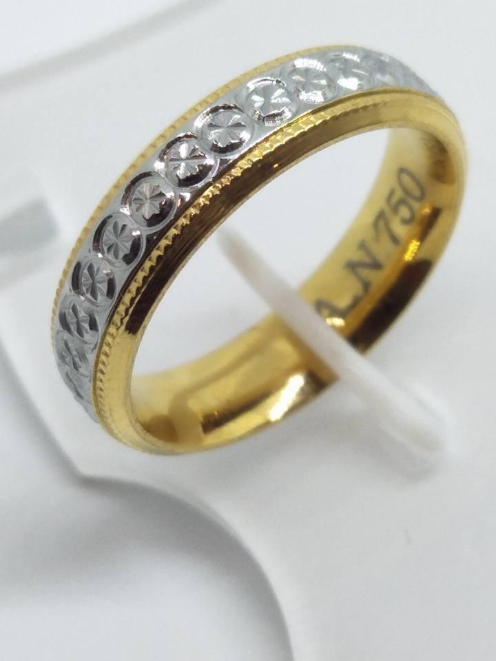 8K Italy Gold Wedding Rings 43825 - ZNZ Jewelry Philippines