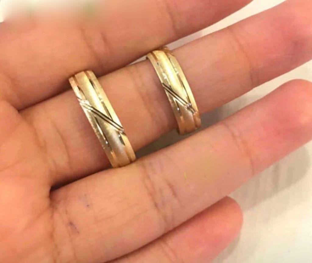 DALE 18K Gold Wedding Bands, Couple Rings - ZNZ Jewelry Philippines