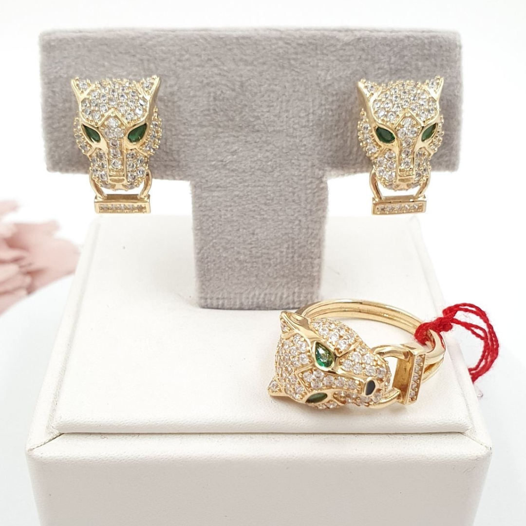 Panther Jewelry Set 18K Yellow Gold