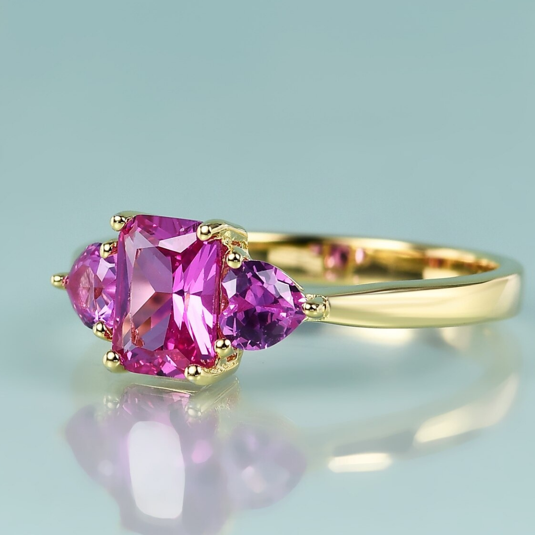 Pink Sapphire Engagement Ring/Women's Ring