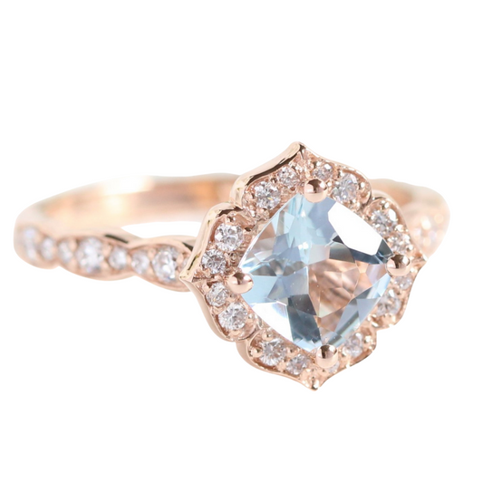 aquamarine engagement ring