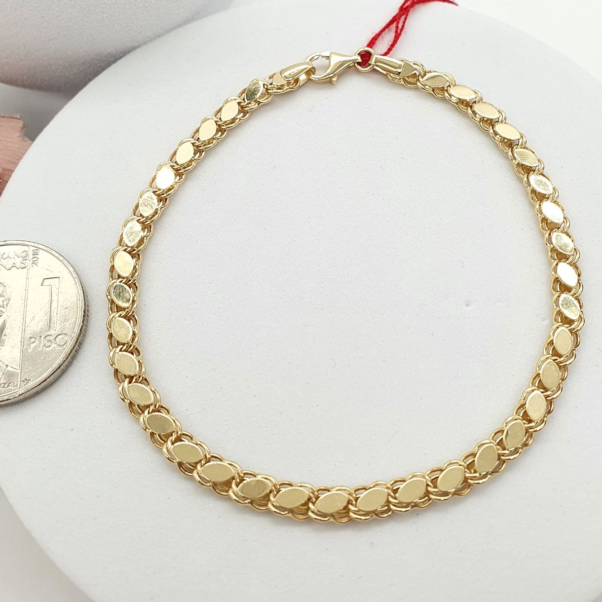 Damascus Bracelet 18K Gold