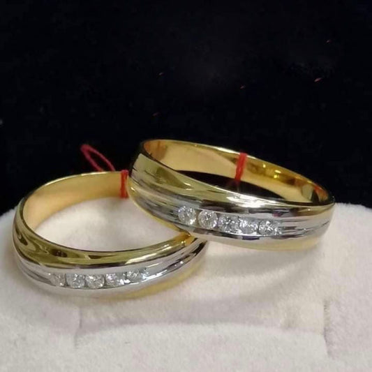 OSLO Diamond Wedding Rings in 14K Gold