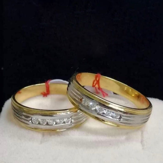 GREECE Diamond Wedding Rings in 14K Gold