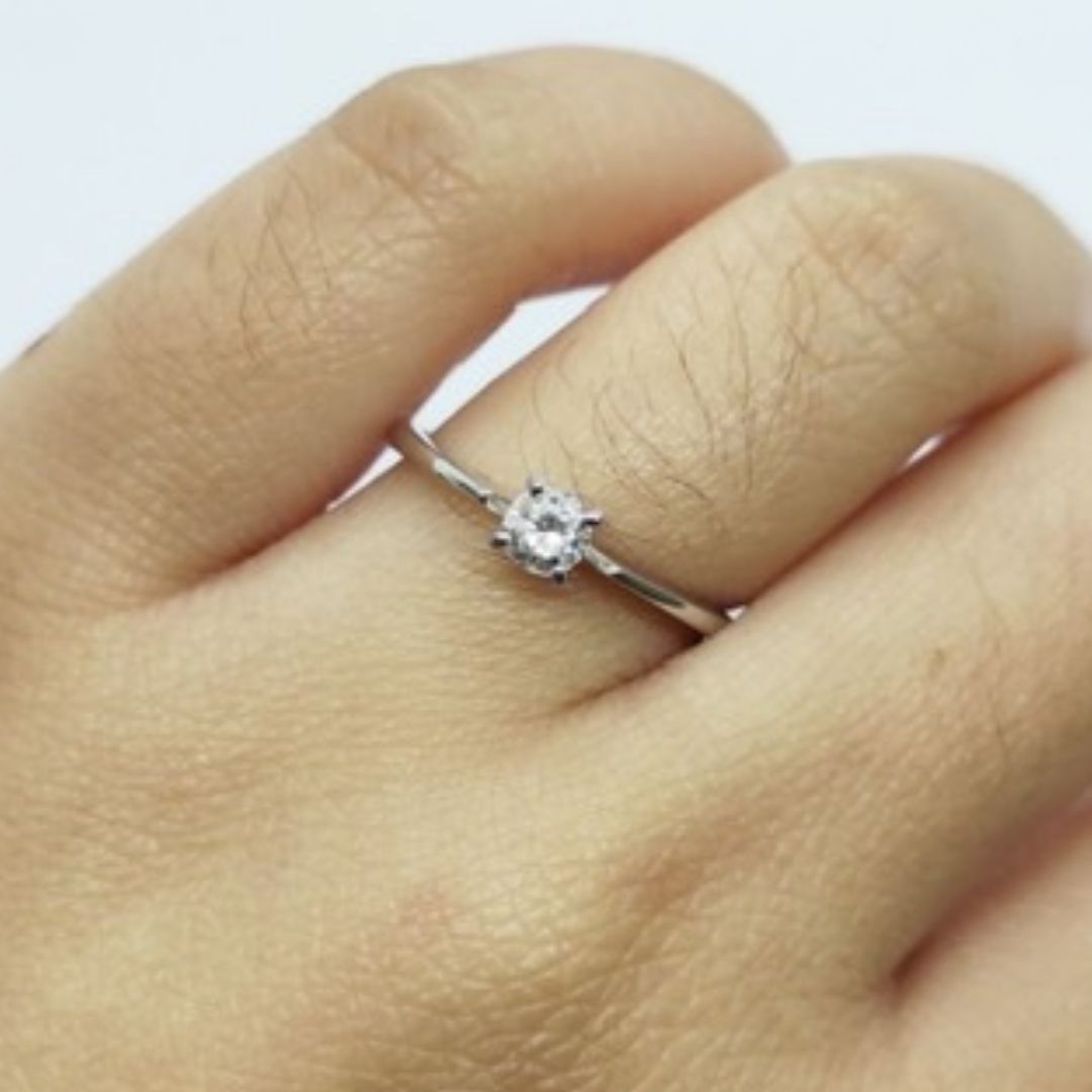 .20ct Diamond Engagement Ring 14K White Gold, Ladies’ Ring, Anniversary or Birthday Gift