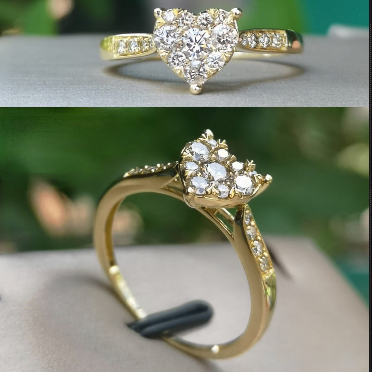.50ctw Heart Diamond Engagement Ring 18K White Gold